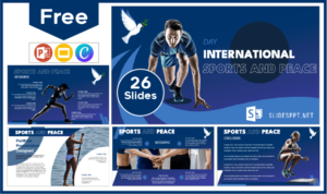Free International Day of Sports and Peace template for PowerPoint and Google Slides.