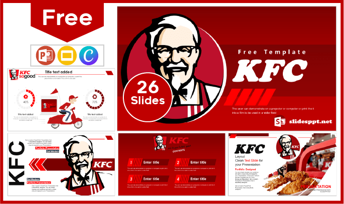 Kostenlose KFC-Vorlage für PowerPoint und Google Slides.