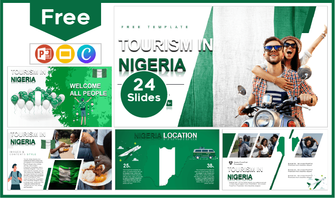 Kostenlose Nigeria-Tourismus-Vorlage für PowerPoint und Google Slides.