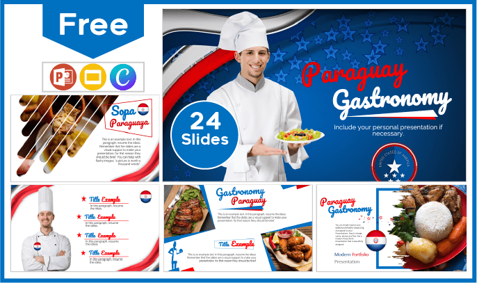 Plantilla de Gastronomía de Paraguay gratis para PowerPoint y Google Slides.