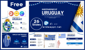 Free Uruguay Independence Template for PowerPoint and Google Slides.