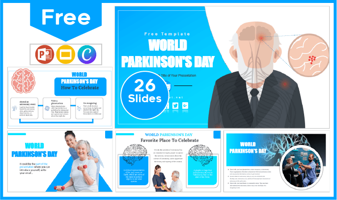 Plantilla del Día Mundial del Parkinson gratis para PowerPoint y Google Slides.