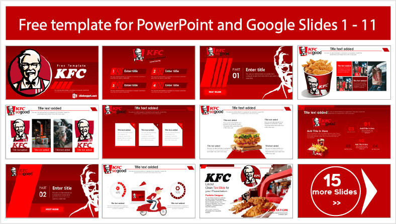 Baixe modelos de KFC gratuitos para temas do PowerPoint e do Google Slides.