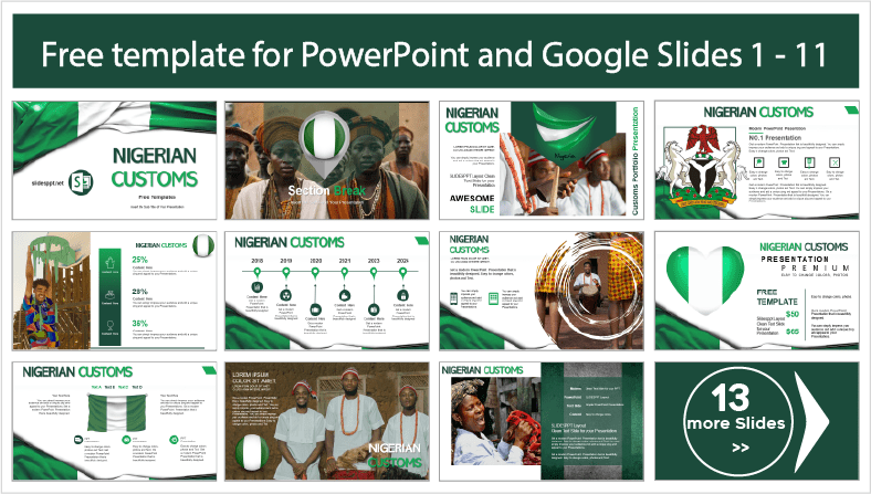 Laden Sie kostenlose nigerianische Zollvorlagen für PowerPoint- und Google Slides-Themen herunter.