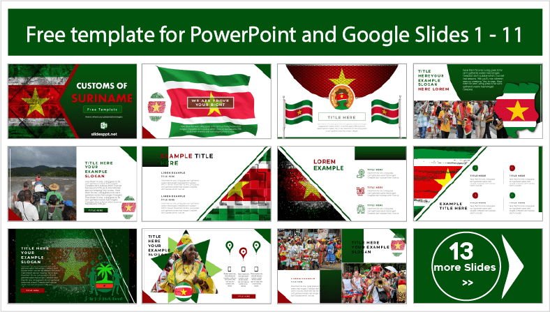 Descargar gratis plantillas de Costumbres de Surinam para PowerPoint y temas Google Slides.