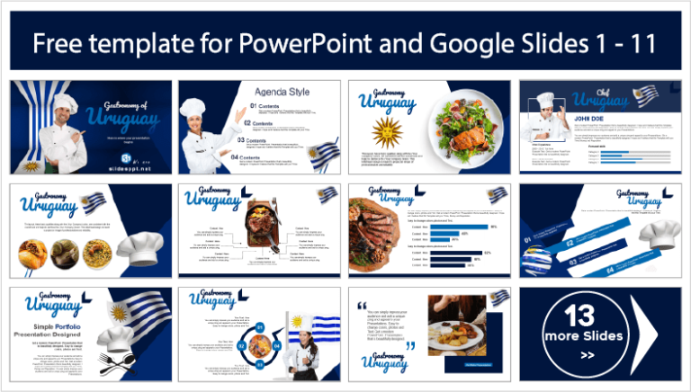 Uruguay Gastronomy Template - PowerPoint Templates and Google Slides