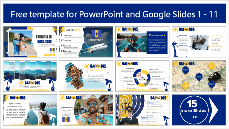 Barbados Tourism Template to download for free in PowerPoint and Google Slides themes.