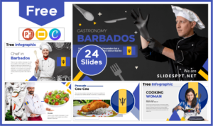 Free Barbados Gastronomy Template for PowerPoint and Google Slides.