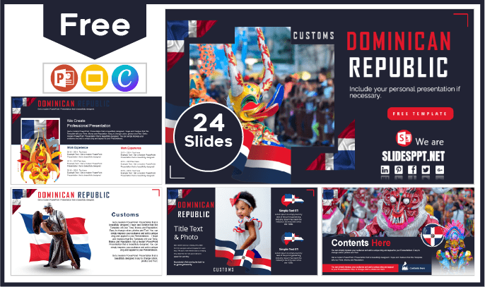 Free Dominican Republic Customs Template for PowerPoint and Google Slides.