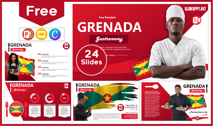 Free Grenada Gastronomy Template for PowerPoint and Google Slides.