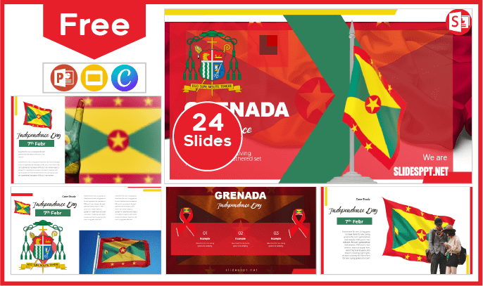 Free Granada Independence Template for PowerPoint and Google Slides.
