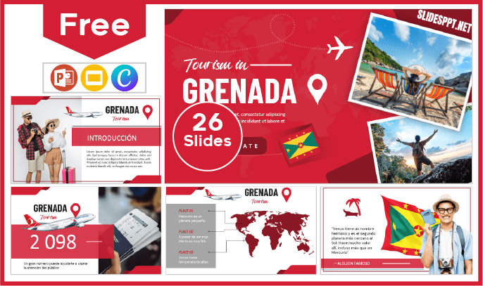 Free Granada Tourism Template for PowerPoint and Google Slides.
