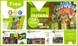 Free Guyana Customs Template for PowerPoint and Google Slides.