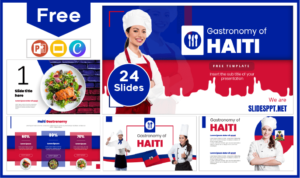 Free Haiti Gastronomy Template for PowerPoint and Google Slides.