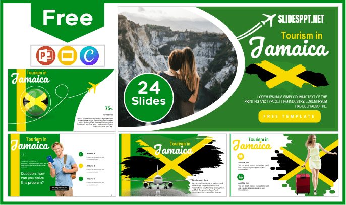 Free Jamaica Tourism Template for PowerPoint and Google Slides.