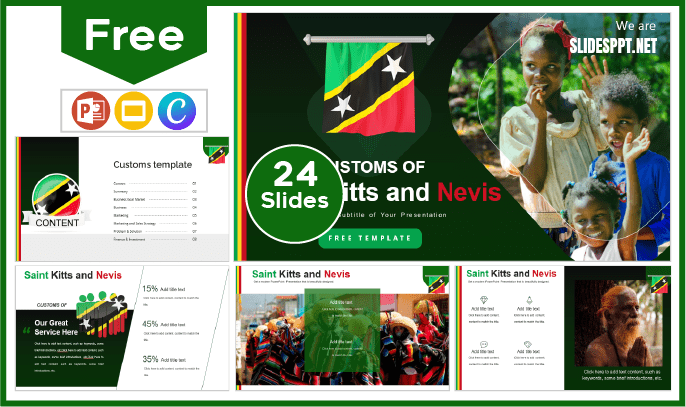 Free Saint Kitts and Nevis Customs Template for PowerPoint and Google Slides.
