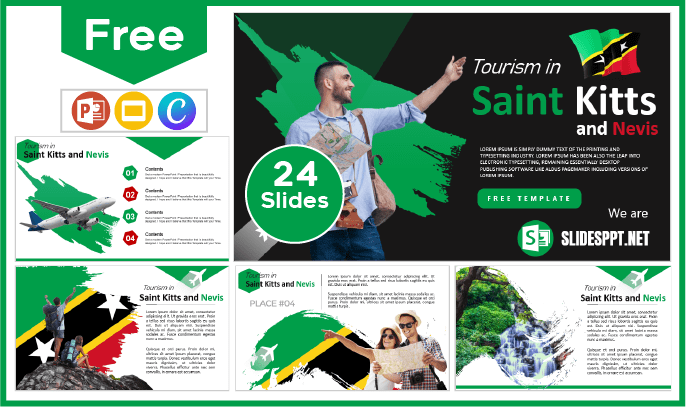 Free Saint Kitts and Nevis Tourism Template for PowerPoint and Google Slides.