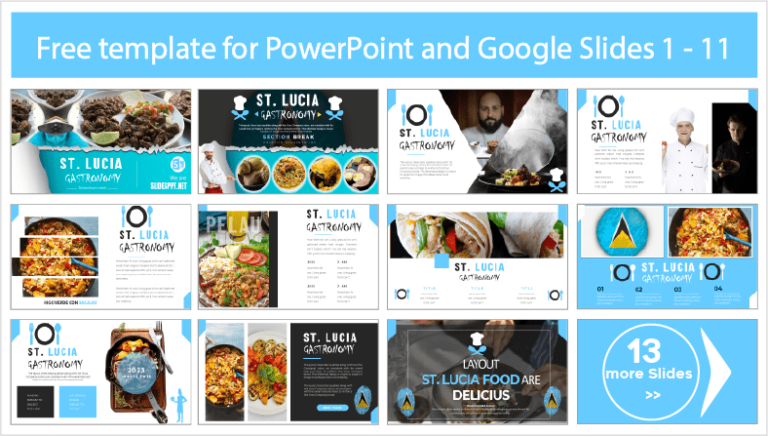 Saint Lucia Gastronomy Template - PowerPoint Templates and Google Slides