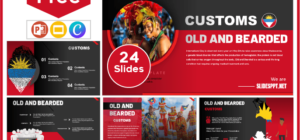 Free Antigua and Barbuda Customs Template for PowerPoint and Google Slides.