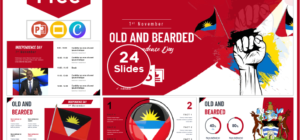 Free Antigua and Barbuda Independence Template for PowerPoint and Google Slides.