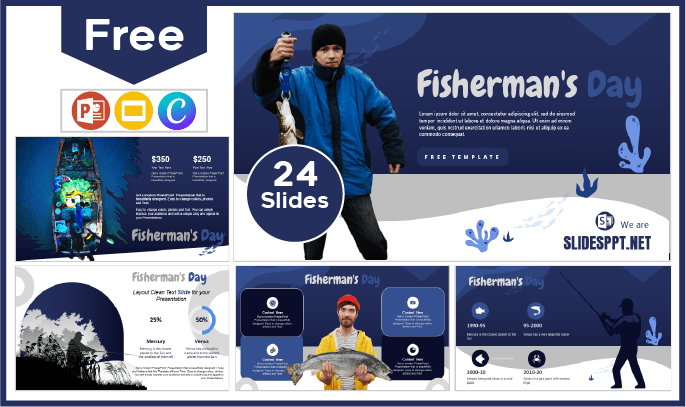 Free Fisherman's Day Template for PowerPoint and Google Slides.