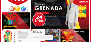 Free Pomegranate Customs Template for PowerPoint and Google Slides.