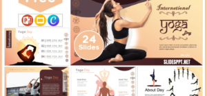 Free International Yoga Day template for PowerPoint and Google Slides.