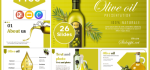 Free Olive Oil Template for PowerPoint and Google Slides.