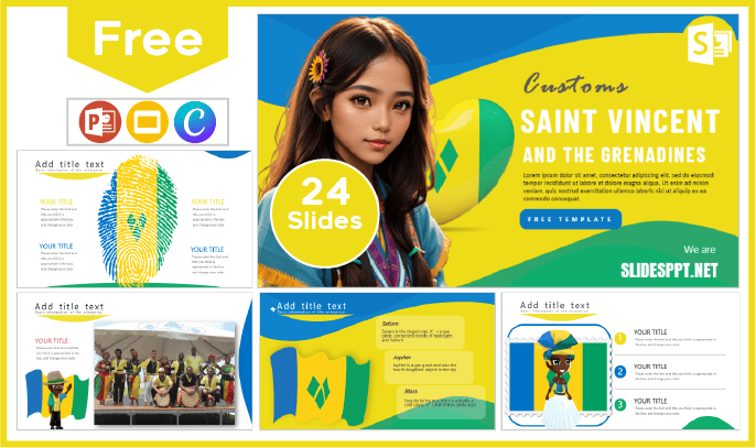 Free Saint Vincent and the Grenadines Customs Template for PowerPoint and Google Slides.