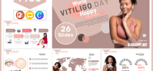 Free World Vitiligo Day template for PowerPoint and Google Slides.