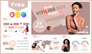 Free World Vitiligo Day template for PowerPoint and Google Slides.