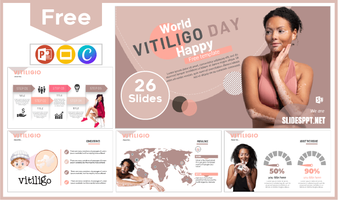 Free World Vitiligo Day template for PowerPoint and Google Slides.