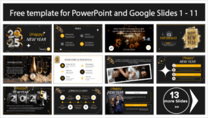 Happy New Year 2025 Template - PowerPoint Templates and Google Slides