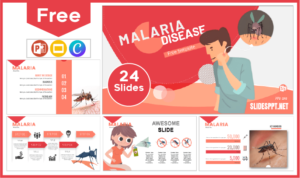 Free Malaria Template for PowerPoint and Google Slides.