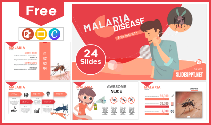 Free Malaria Template for PowerPoint and Google Slides.