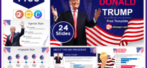 Free Donald Trump Template for PowerPoint and Google Slides.