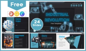 Free Industrial Revolution Template for PowerPoint and Google Slides.