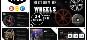 Free Wheel History Template for PowerPoint and Google Slides.