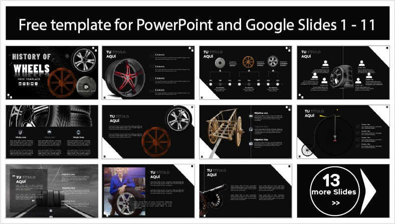 Baixe grátis modelos da História da Roda para PowerPoint e temas do Google Slides.